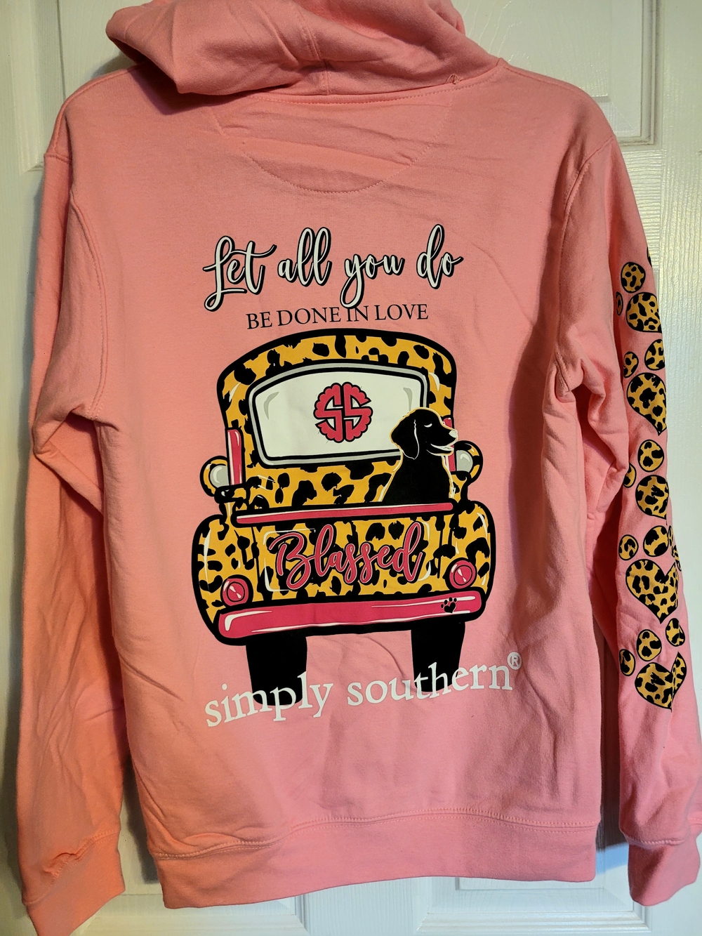 Simply Southern Pink 'Live Life' Hoodie Sweatshirt - Picture 5 of 5